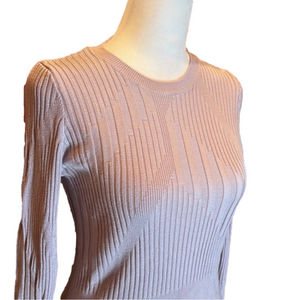 TOPSHOP Lavendar/Lilac Lightweight Crew Neck Long Sleeve Crop Sweater Size 4